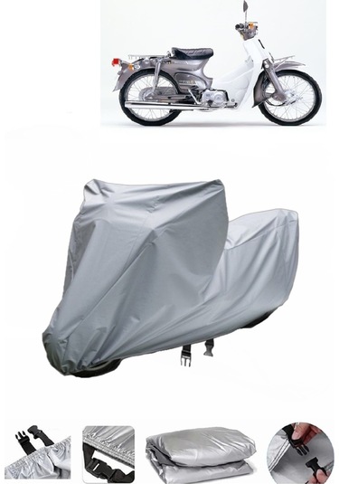 Honda C70 Super Cub Su Geçirmez Gri Motosiklet Brandası