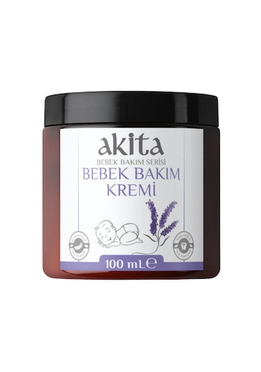 Akita % 100 Doğal Bebek Bakım Kremi Lavanta 100 Ml