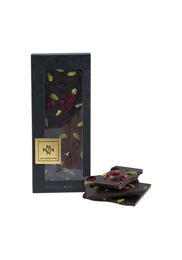 Yaban Mersini-frambuaz-antep Fıstığı Çikolata Rüyası Sütlü Tablet Çikolata 110g