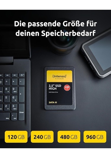 Ssd 2.5 İnç Sata 3 120 Gb, Siyah Standart