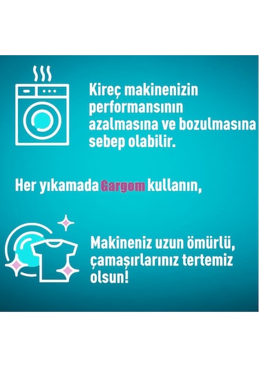 Gargom Kireç Önleyici 8 x 500 G