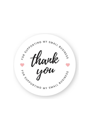 Sticker 1 - Thank You 4x4 Cm - 66 Adet