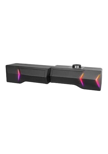Rampage Elegant X10 2.0 Bluetooth'lu Rms 3w 2 Rgb Işıklı Multimedia Usb 5v 45db Gaming Oyuncu Speaker