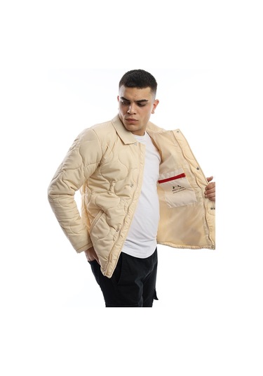 Polo State Erkek Regular Fit Mont Ekru
