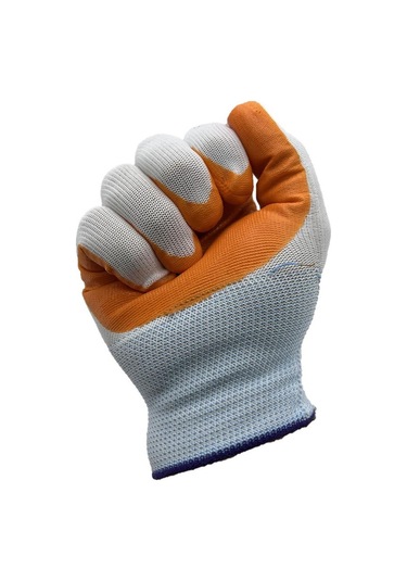 12 Adet L-xxl Genel Maksatlı Nitril Koruyucu İş Eldiveni Sarı