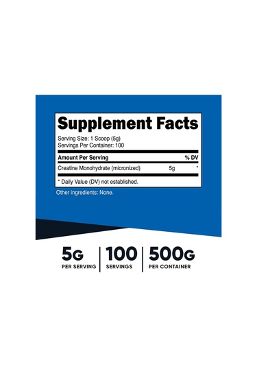 Nutricost Creatine Monohydrate Powder 500 Gram - Usa Menşei
