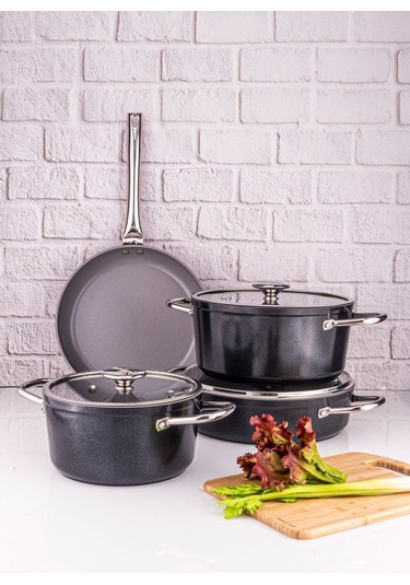 Tencere Seti Voyage Tencere Seti Siyah Siyah