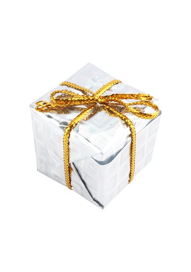 Xindoker Noel Ağaç Dekorasyonu 12'li Paket - 2.5cm Köpük Hediye Kutusu, Parlak Renkli Folyo, Ev/ofis Noel Süsleri