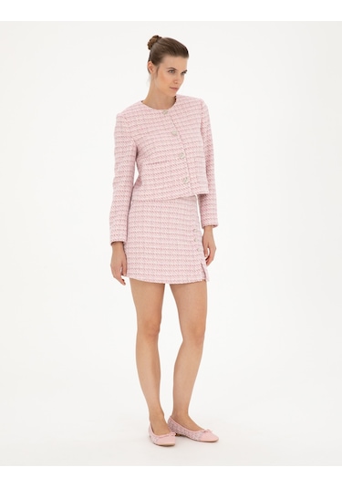 Pierre Cardin Kadın Pembe Etek Dokuma 50282078-vr041 Pembe