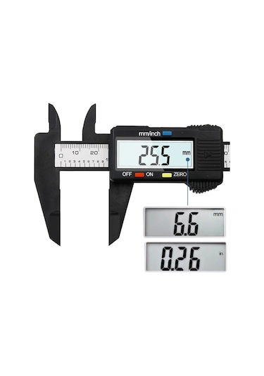 Dijital Kumpas Lcd Ekranlı Çok Fonksiyonlu 150Mm Kalınlık Ölçer