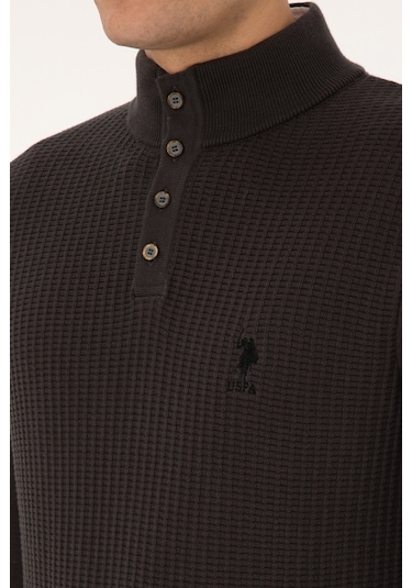 U.s. Polo Assn. Erkek Antrasit Melanj Kazak /triko 50308915-vr081 Antrasit Melanj