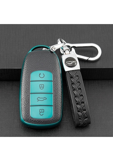 Chery Tiggo Uyumlu 8 Pro İçin Koruyucu Tpu Kılıf Anahtarlık-yeşil