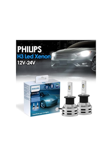 Philips Led Xenon Şimşek Etkili H1-H3-H4-H7-H11 12V/24V Beyaz 503776281