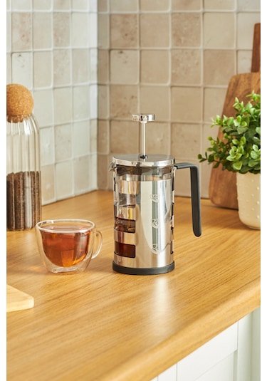 Karaca Glory Metal French Press 600 Ml Gümüş