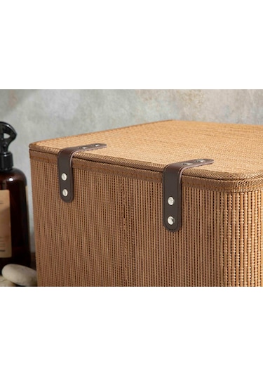 English Home Gina Bambu Saklama Kutusu Açık Kahveren 33x23x20 Cm
