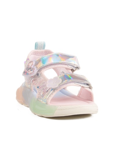 Gümüş Cırtlı Işıklı Anatomik Kız Çocuk Sandalet 1946 P Gümüş