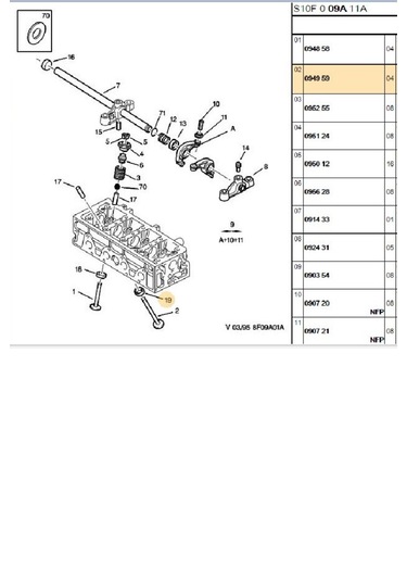 Takım Subap 106 306 8v 44124413-094858-094859