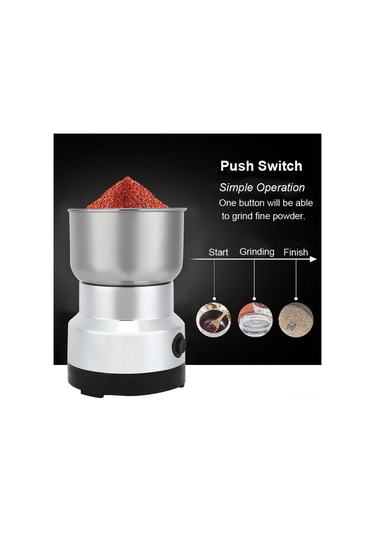 Geeksen Çok Amaçlı Elektrikli Kahve Değirmeni: Tahıl, Fındık, Baharat Ve Bakliyatlar İçin Hızlı Ve Pratik Öğütme Diğer