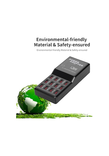 Lemestar 12 Portlu Akıllı Usb Şarj İstasyonu - Hızlı Ve Güvenli Şarj İçin Ev & Ofis Çözümü