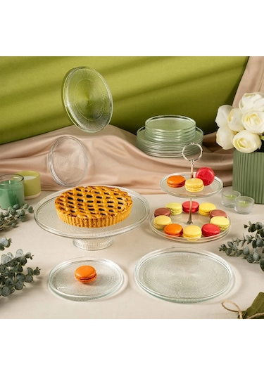 Fecra Loren 14 Parça Servis Ve Sunum Seti Natürel