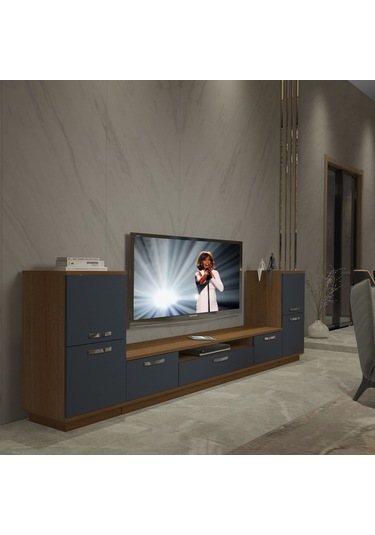 Decoraktiv Trendstyle On2 Mdf Tv Ünitesi Tv Sehpası Ceviz - Antrasit