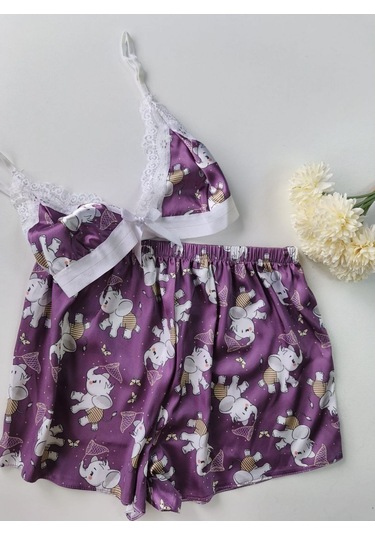 Şortlu Sexy Takım Çok Renkli