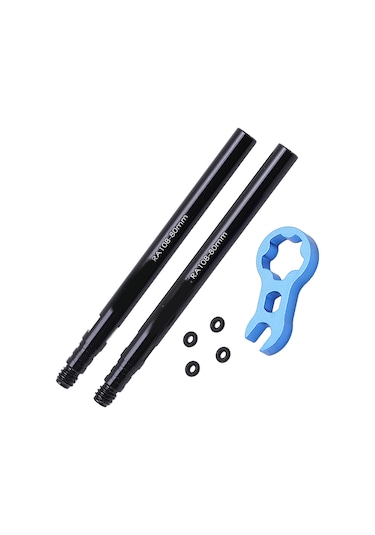 Kosona Yol Bisikleti İç Lastik Uzatıcı, Alüminyum Malzeme, Çift Sigorta, 80mm, Çözülmez Tip, Karbon Bıçağı İçin, 2 Adet + Aparatlar
