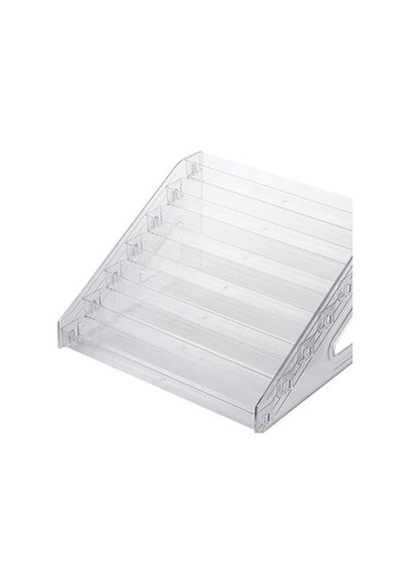 Suntek Akrilik Oje Sergileme Rafı Makyaj Tutucu Şeffaf 7-kat