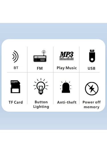 Hallow-motosiklet Anti-hırsızlık Hoparlör Bt Usb/tf Kart Mp3 Lmk00138