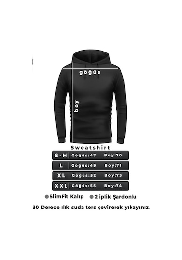 Veaven Baskılı Kapişonlu Sweat Gri