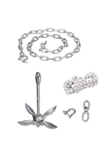 Tekne Çapa Seti. 6 Kg. Tekne Ve Bot Çapası. Kombine Hazır Set