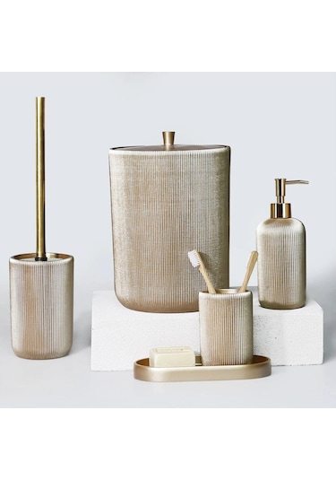 Selim Dekor Lydia Banyo Seti Vizon Vizon