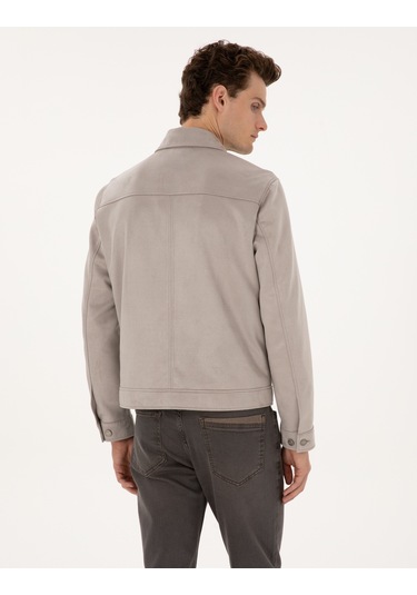 Pierre Cardin Erkek Gri Deri Mont-kaban 50318156-100 Gri