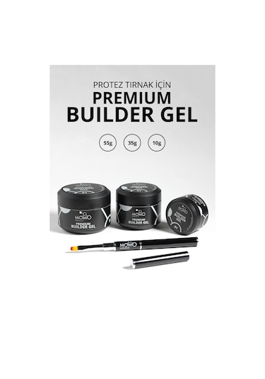 Momo Professional Premium Builder Gel Protez Tırnak Jeli No.01 Şeffaf 10 gr