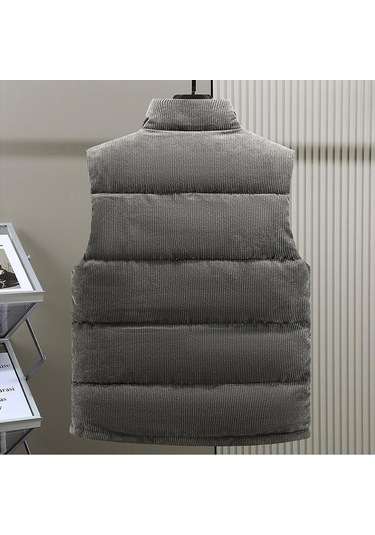 Erkek Ceket Sonbahar Sıcak Pamuk Kalın Ceket Erkek Kış Artı Boyutu Giyim Erkek Yelek Sarı