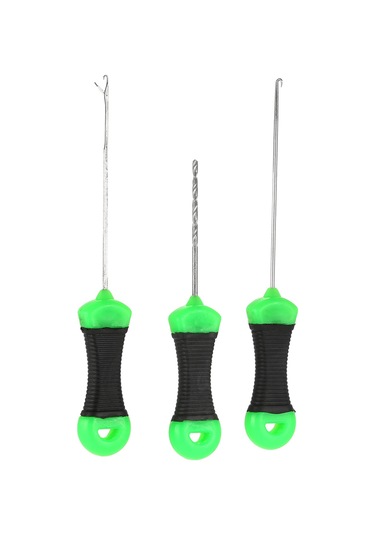 Maiyame 3'lü Silikon Saplı Balık Yemi İğnesi Seti - Balık İpi Ve Yemi İçin Kolay Threading Aracı Abs + Paslanmaz Çelik