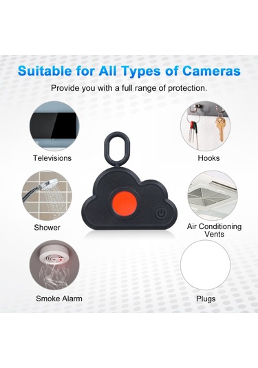 Geeroyoo Taşınabilir Kızılötesi Kamera Dedektörü, Gizli Kamera Tarayıcı & Dinleme Önleyici - Ev, Otel, Ofis Güvenlik Cihazı