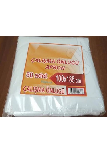 1000 Adet Tek Kullanımlık Naylon Önlük Penuar Çalışma Boya Mutfak Kuaför Önlüğü Apron Kullan At