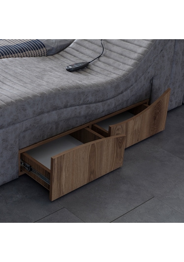 Eymense Sunline Akıllı Lüx Karyola Kahve