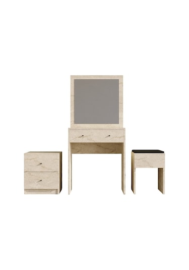 Decormet Nice Makyaj Masası Travertine Safir Meşe