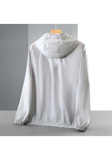 Yaz Güneş Koruma Giyim Erkek Kadın Ultra Ince Artı Boyutu Güneş Koruyucu Ceket Çiftin Çabuk Kuruyan Ceket Pembe