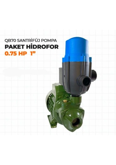 Stilmax QB70 Santrifüj 0.75 HP Otomatik Pompa Paket Hidrofor