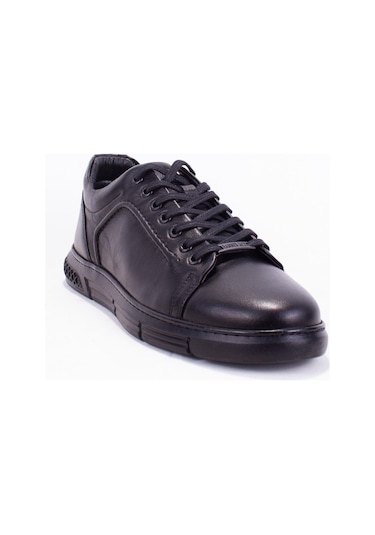 Hammer Jack 10221577 Siyah Ortopedik Günlük Erkek Deri Ayakkabı Siyah