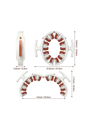 Willowhaven Bacak Masajı Silindiri 14 Tekerlekli A-blue Çok Renkli, Kol Bel Masajı, Müşteriye Özel Model, Erkek Kadınlar İçin Çok Renkli