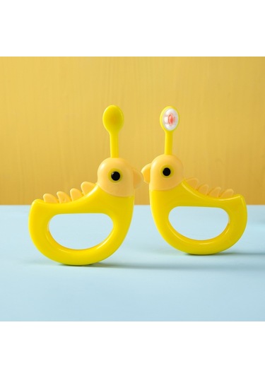 Sones 2 Adet Raoyı Karikatür Küçük Sarı Tavuk Yumuşak Saç Diş Fırçası Sarı