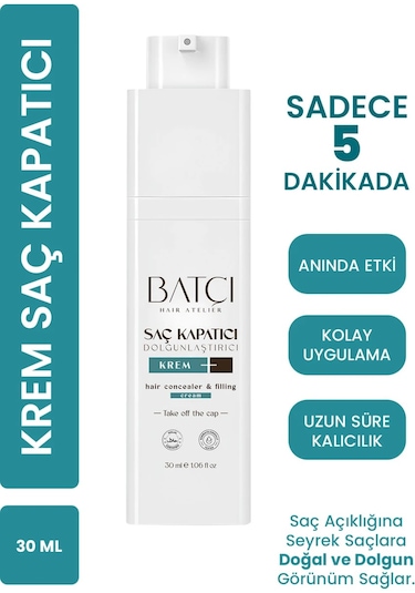 Batçı Hair Atelier Saç Kapatıcı Dolgunlaştırıcı Sıvı Krem 30 ML