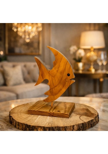 Ceren Wooden Dekoratif El Yapımı Ahşap Balık