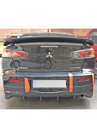 Mitsubishi Lancer Evo Arka Ek Plastik Siyah Difüzör Arka-bodykit-ek-karlık