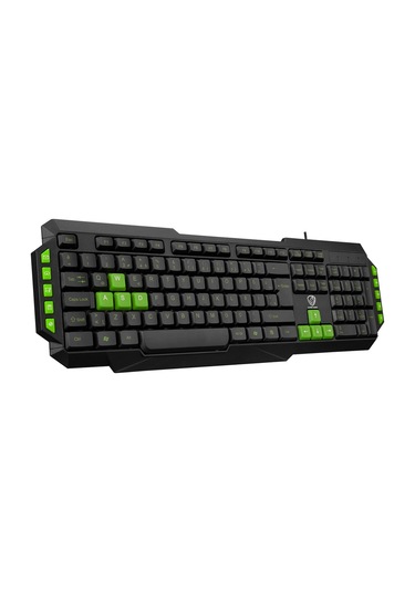 Hytech Hyk-46 Gamy Siyah Usb Yeşil Tuşlu Q Gaming Oyuncu Klavyesi