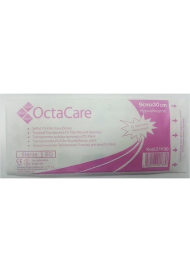 Octacare Şeffaf PU Film Yara Örtüsü 9 x 30 CM